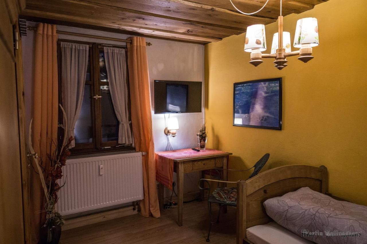 Alte Poststation Goldener Hirsch Hotell Emskirchen Eksteriør bilde