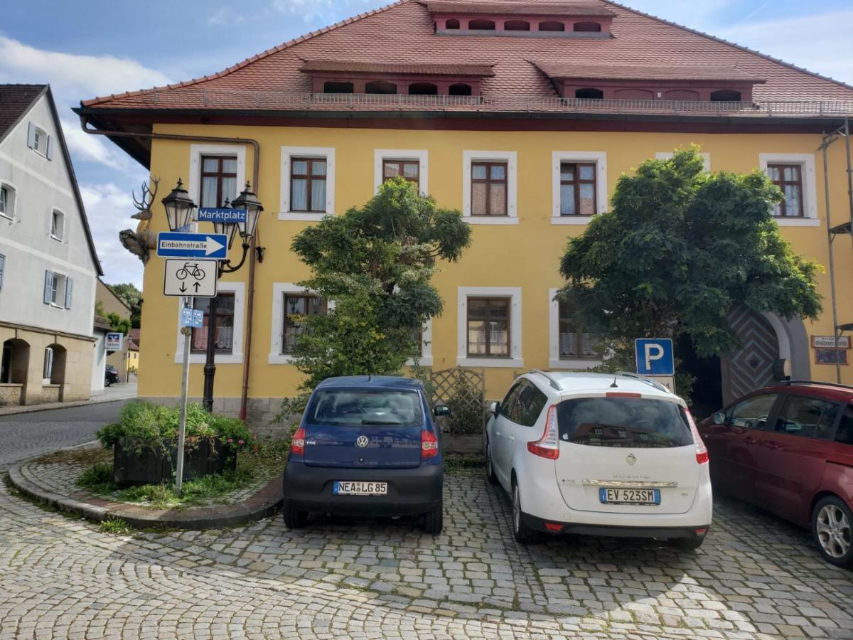 Alte Poststation Goldener Hirsch Hotell Emskirchen Eksteriør bilde